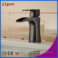 Fyeer New Black Water Tap Wasserfall Messing Becken Wasserhahn